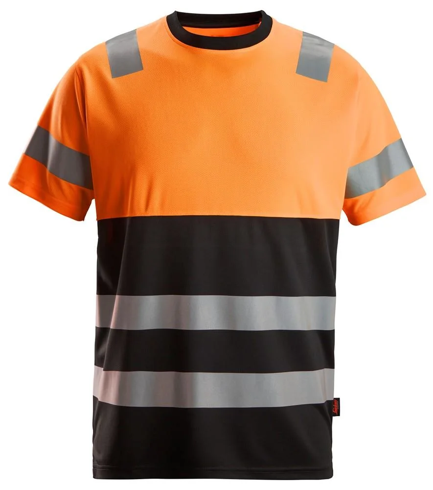 Snickers Workwear 2535 T-shirt varsel, orange/svart M