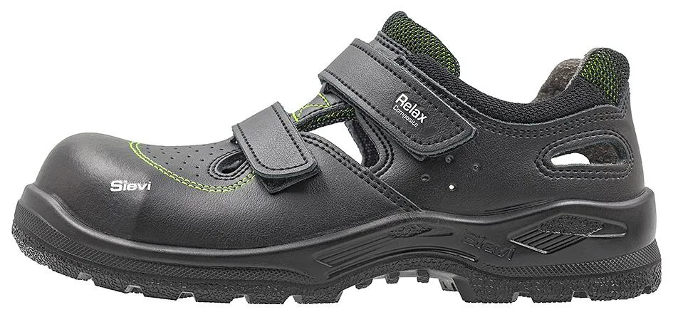Sievi Relax CT XL ESD S1PL Skyddssandal Svart, Storlek 48 48
