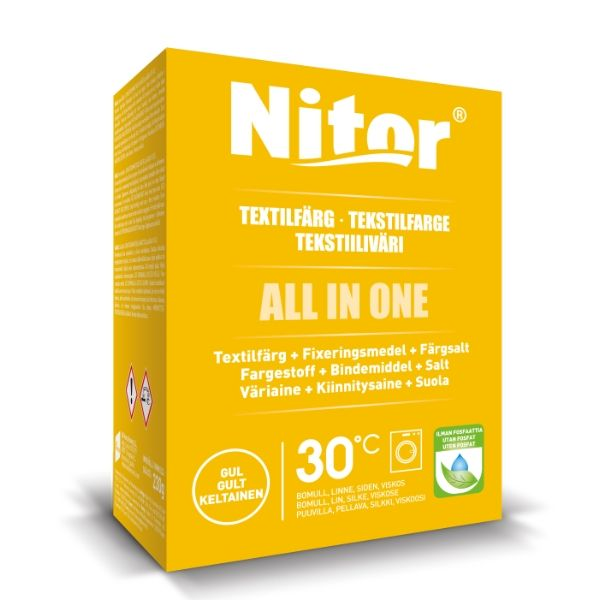 TEXTILFÄRG NITOR GUL MINI 230G