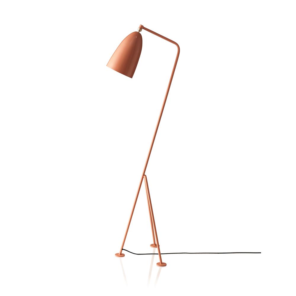 Gräshoppa golvlampa, Vintage röd