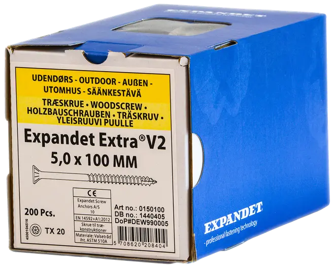 Spånskruv 5X100 mm Tx20 200 st