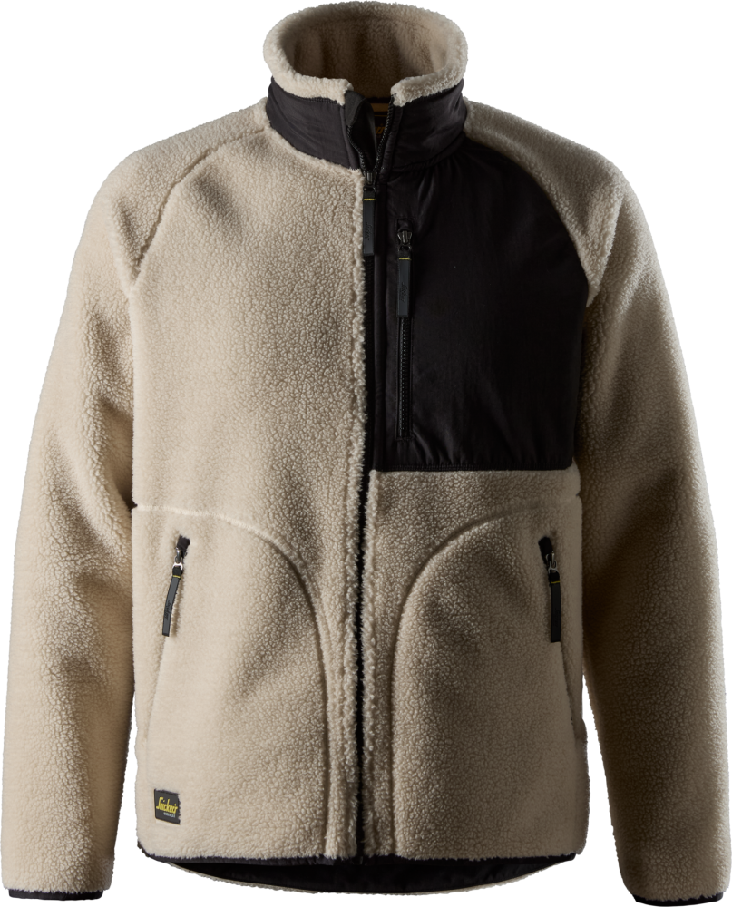 FLEECEJACKA POLARTEC AW SAND/SVART STL L
