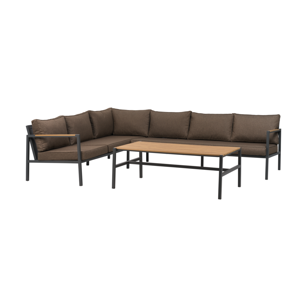 Cap soffgrupp, Antracit-brun, 6-sits