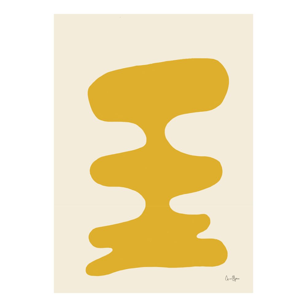 Soft Yellow poster, 30x40 cm
