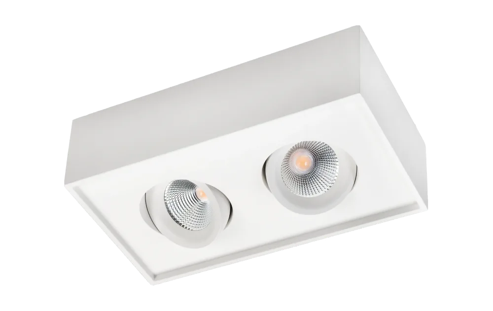SG Armaturen Cube Lux Downlight 2x7 W, 1080 lm