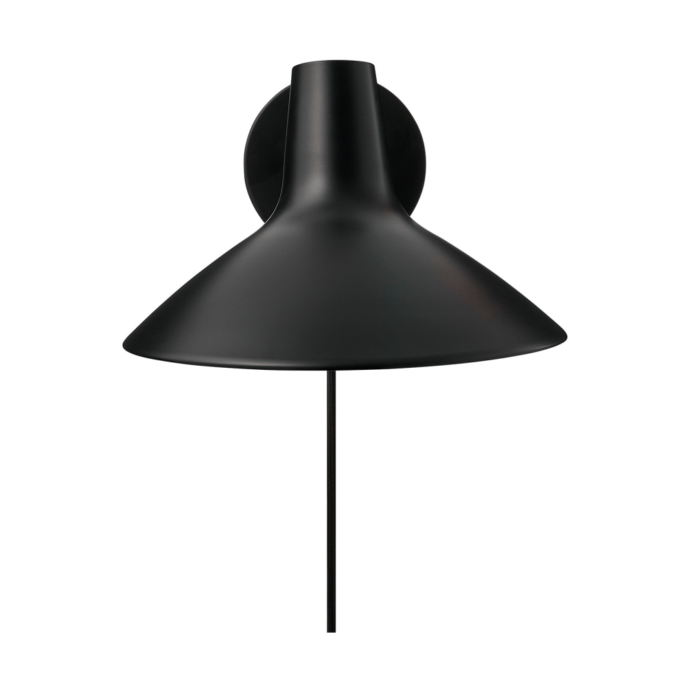 Darci short vägglampa, Svart