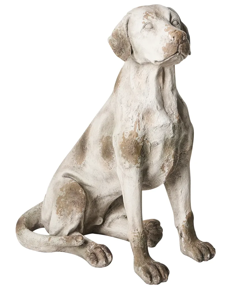Trädgårdsstaty CETONA Hund Beige