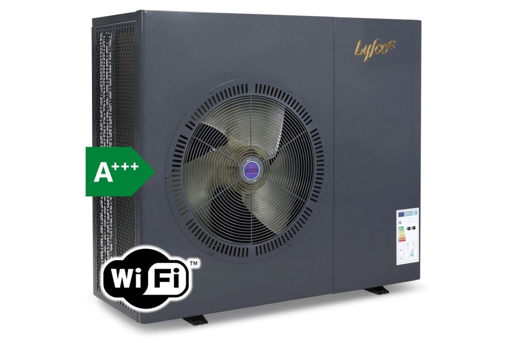 Luft-vatten värmepump 16kW Svart