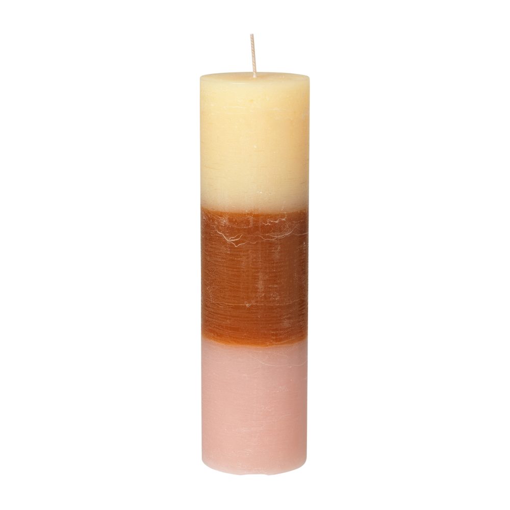 Rainbow blockljus 25 cm, Tequila sunrise