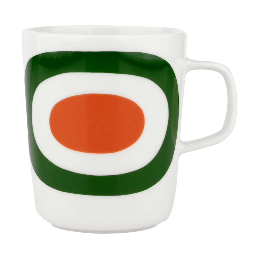 Melooni mugg 25 cl, White-green-orange