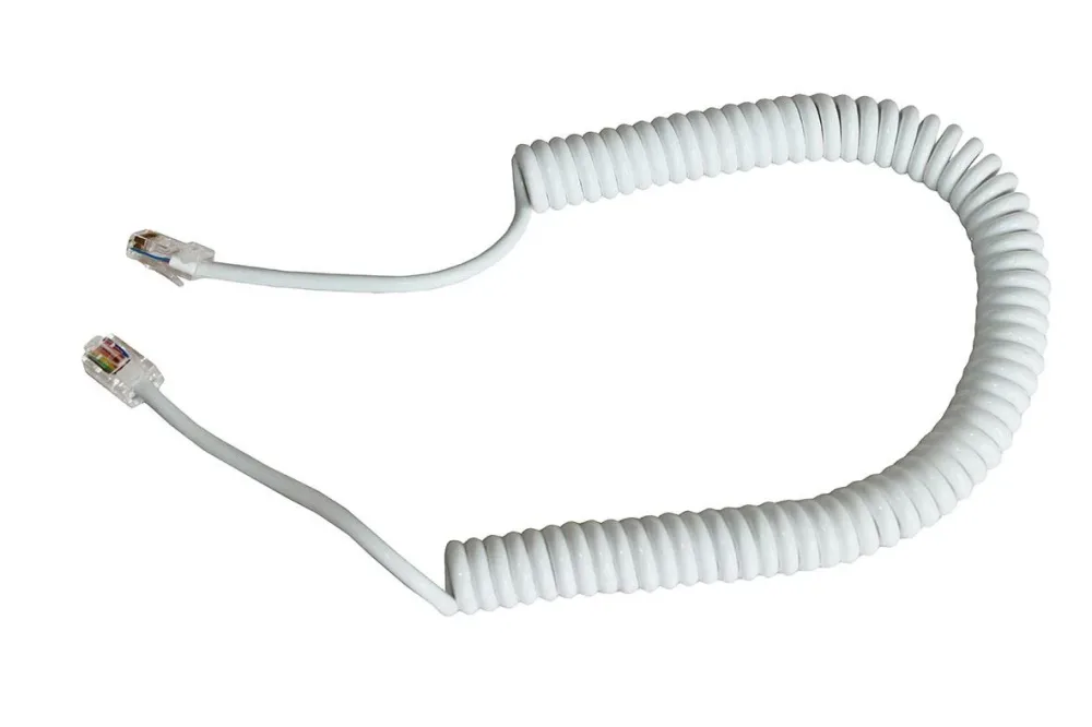 Alarmtech DL S8-250 Spiralkabel med 8 ledare 2500 mm