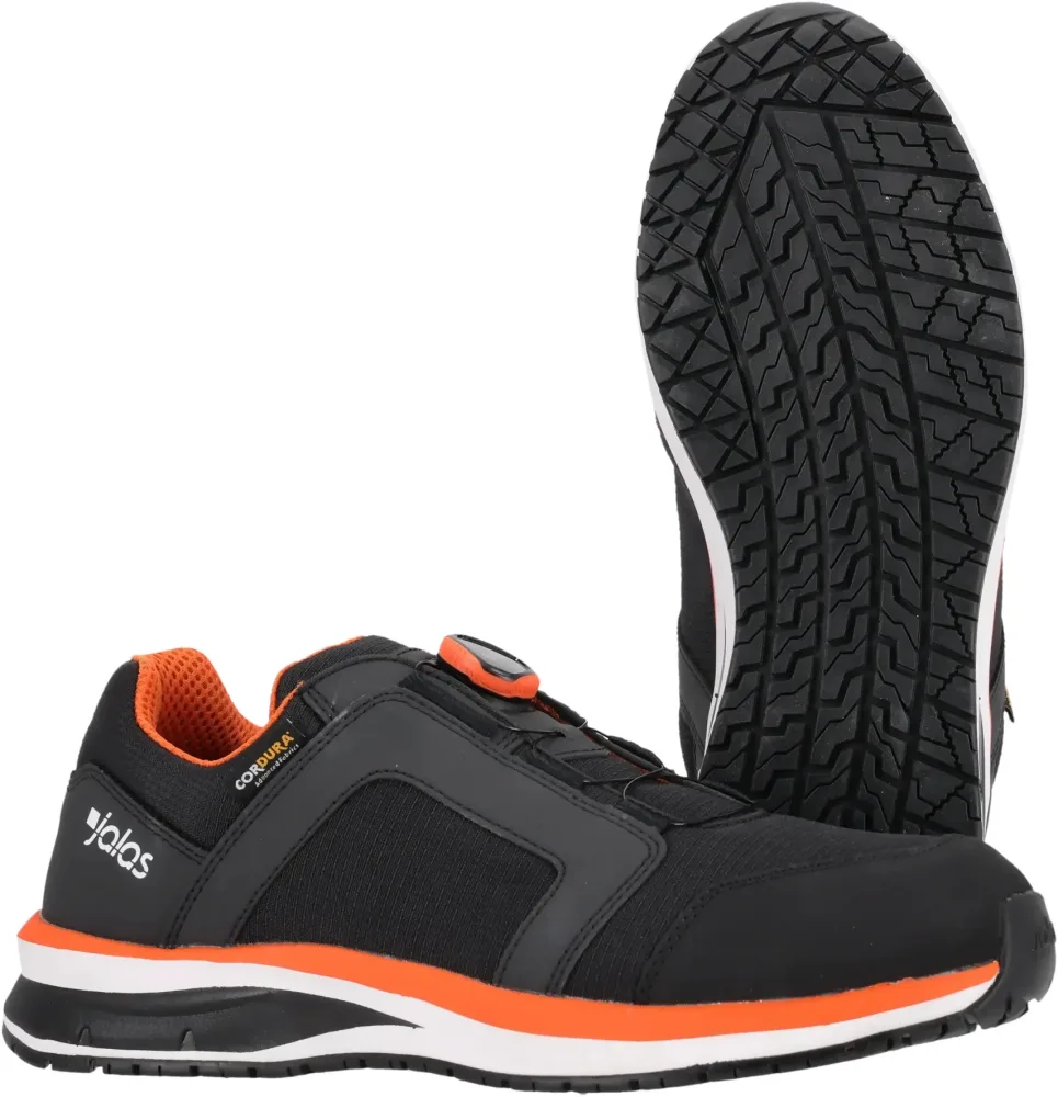 Jalas Tempus 5725 Skyddssko lätt och vattenavvisande, svart/orange 35