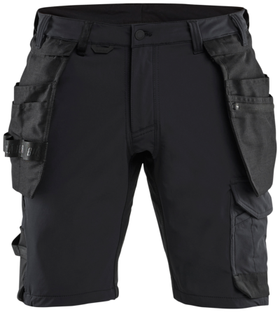 HANTVERKSHORTS BLÅKLÄDER 1702 SVART C58, 1645 4VSTRETCH