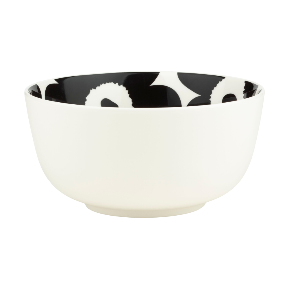 Unikko skål 0,9 L, White-black