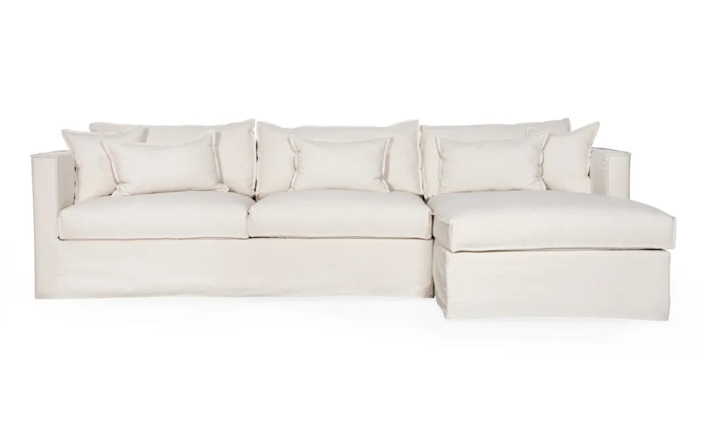 MILFORD Bäddsoffa Divan Höger Beige