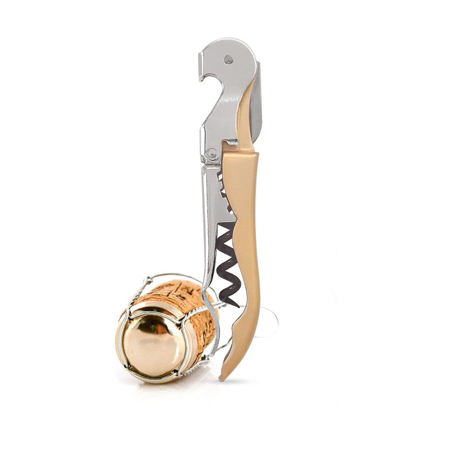 Pulltaps Basic 2F champagne vinöppnare, Guld