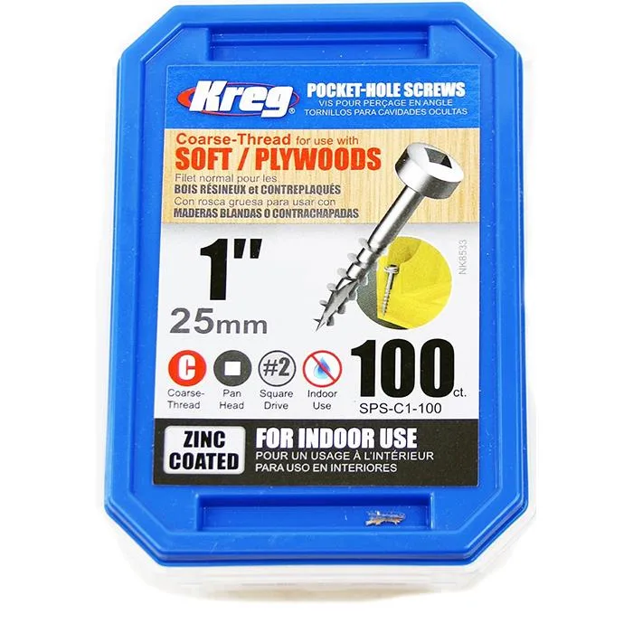 Kreg SPS-C1-250 Träskruv 25 mm 250-pack