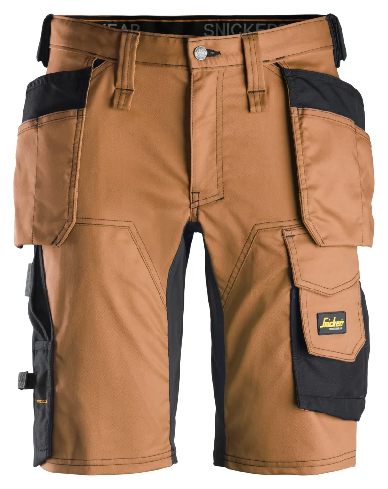 Snickers Workwear 6141 AllroundWork Arbetsshorts brun/svart 64