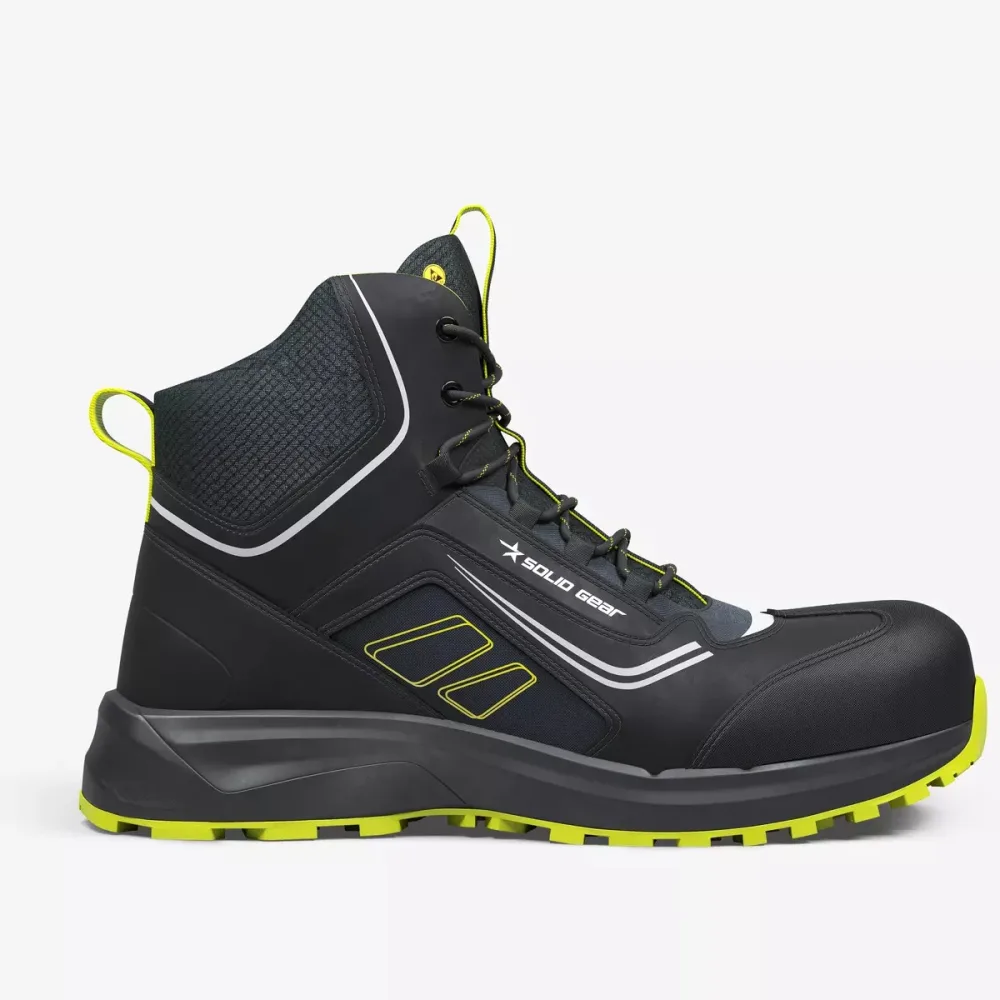 Solid Gear Adapt Mid Skyddskänga S3L, ESD, svart/gul 44