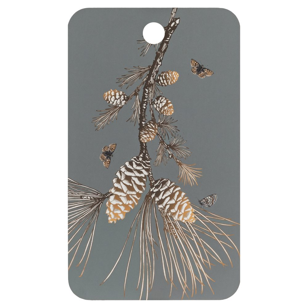 Pine Cone skärbräda 20x34 cm, Moss grey