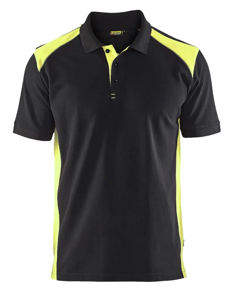 Blåkläder 3324105099334XL Pikétröja svart/gul 4XL
