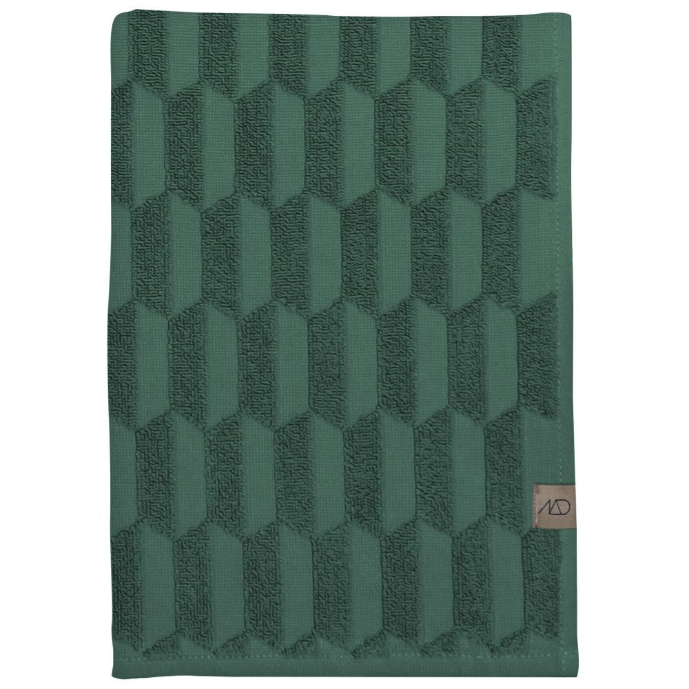 Geo handduk 50x95 cm, Pine green