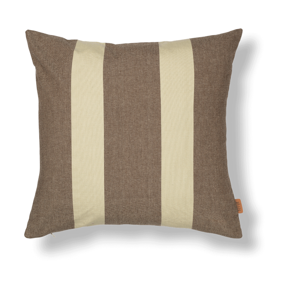 Strand outdoor kuddfodral 50x50 cm, Carob brown-parchment