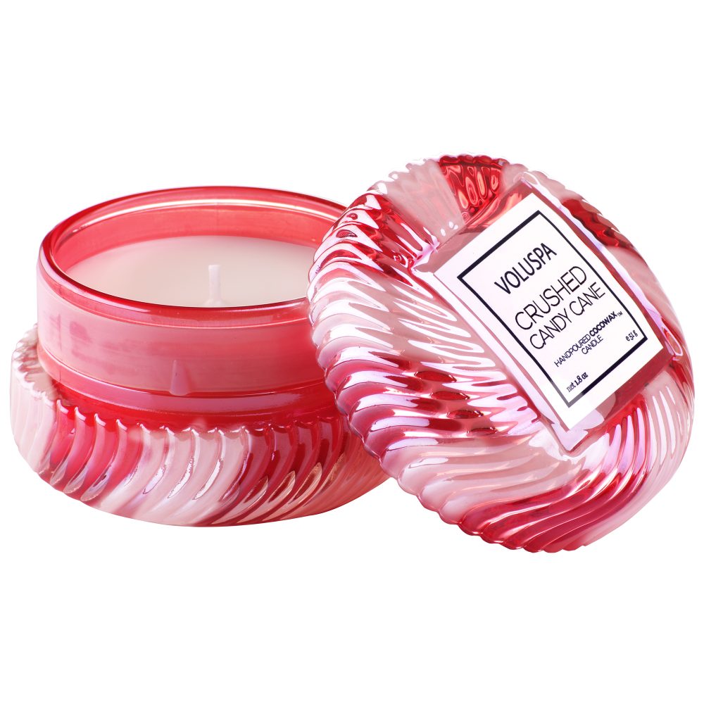 Limited Edition Macaron doftljus 15 timmar, Crushed Candy Cane