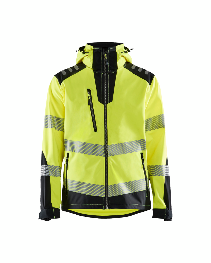 SOFTSHELLJACKA BLÅKLÄDER 4491 2513, VARSEL YELLOW/BLACK M