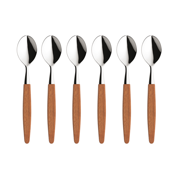 Skaugum sked 6-pack Ecco Teak